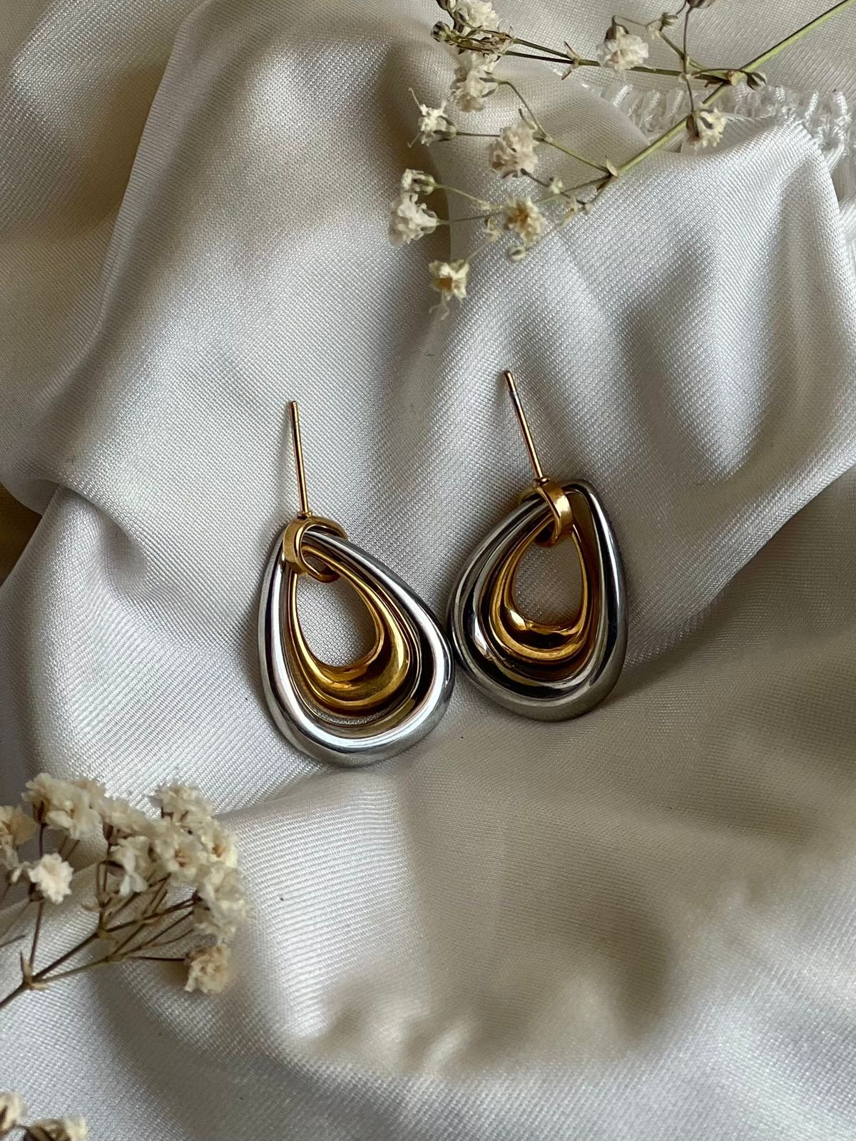 Aretes Gota doble
