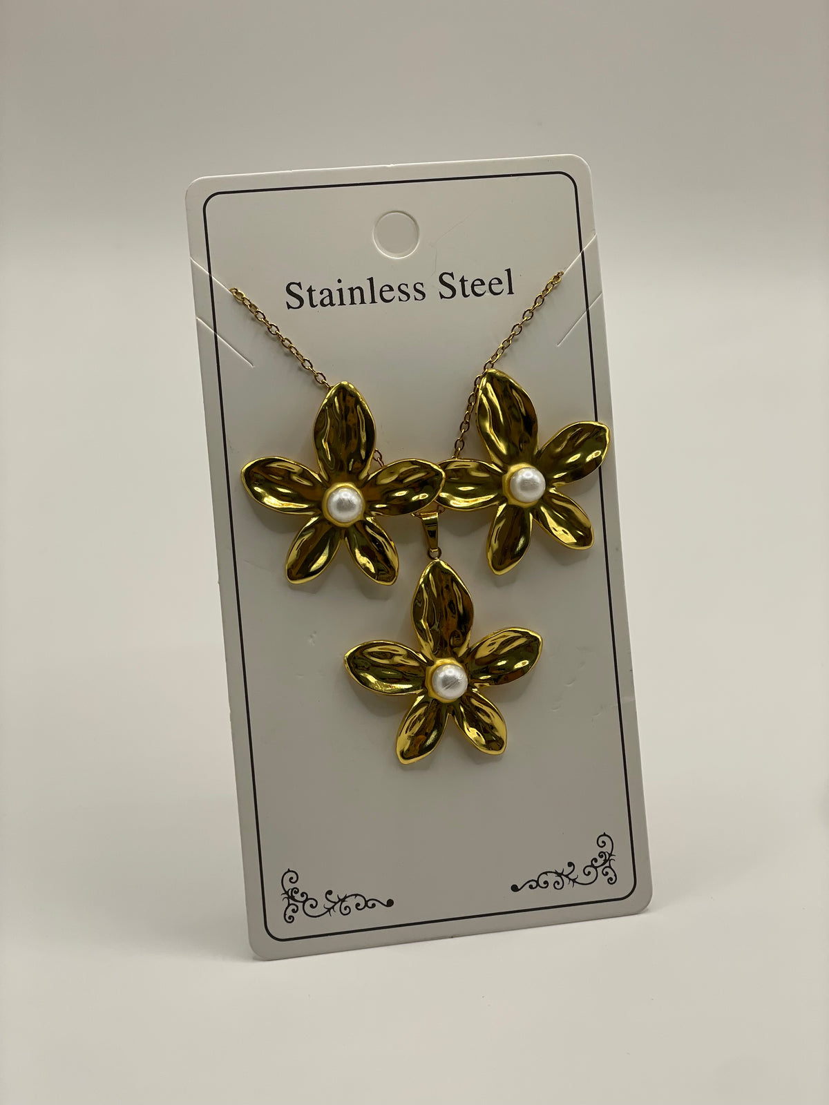 CONJUNTO FLOR PERLA CENTRAL