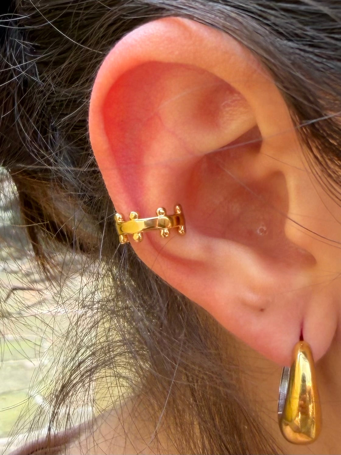 SIMULADOR PIERCING DORADO PEQUEÑO
