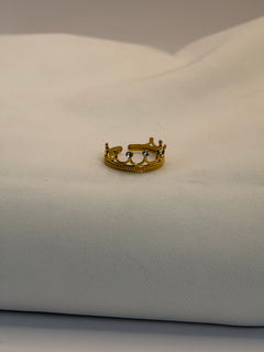 ANILLO CORONA DORADO