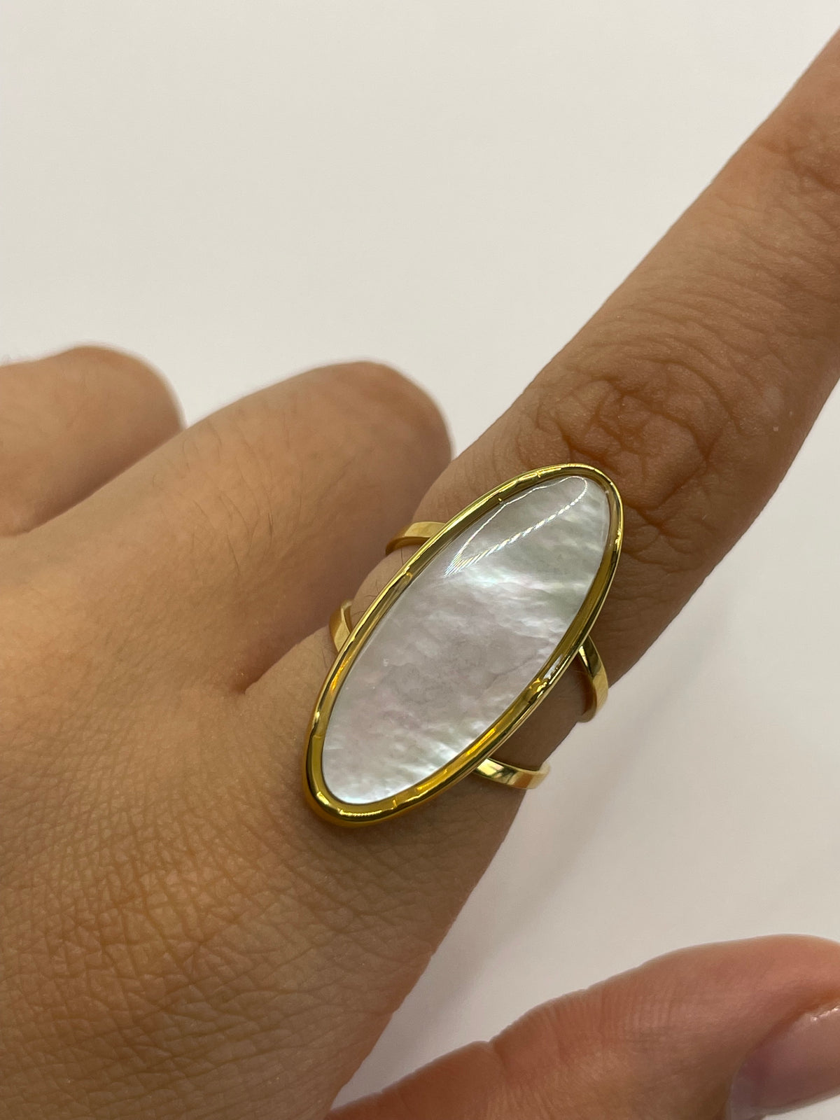 ANILLO AMBAR BLANCO