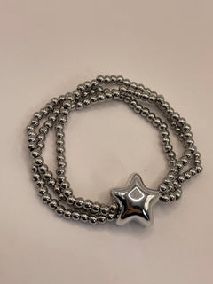 PULSERA CUENCAS ESTRELLA PLATA