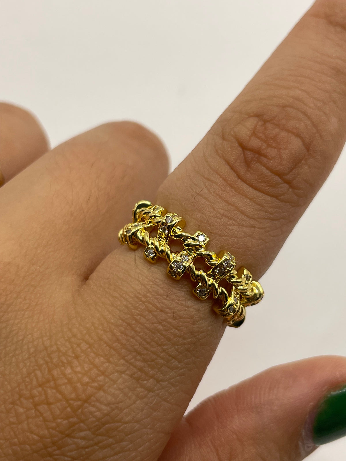 ANILLO BRENDA DORADO