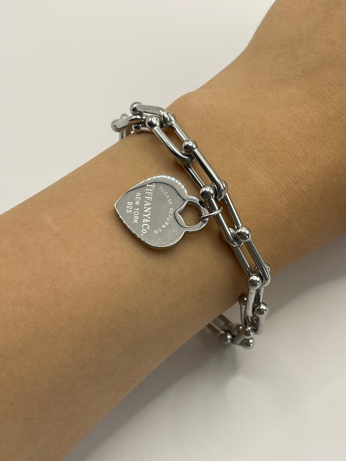 PULSERA TIFFANY PLATA CORAZON