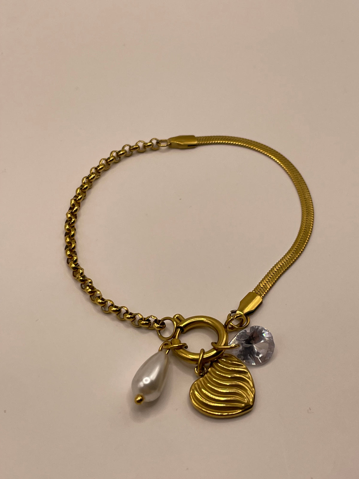 PULSERA CORAZON ONDAS