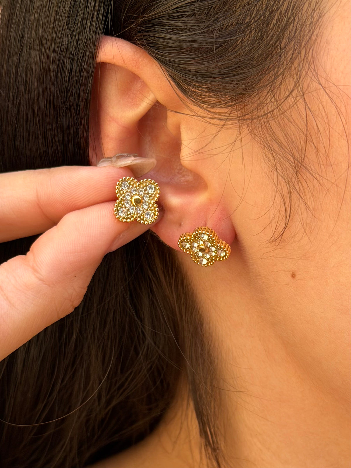 ARETES TREBOL CHICOS