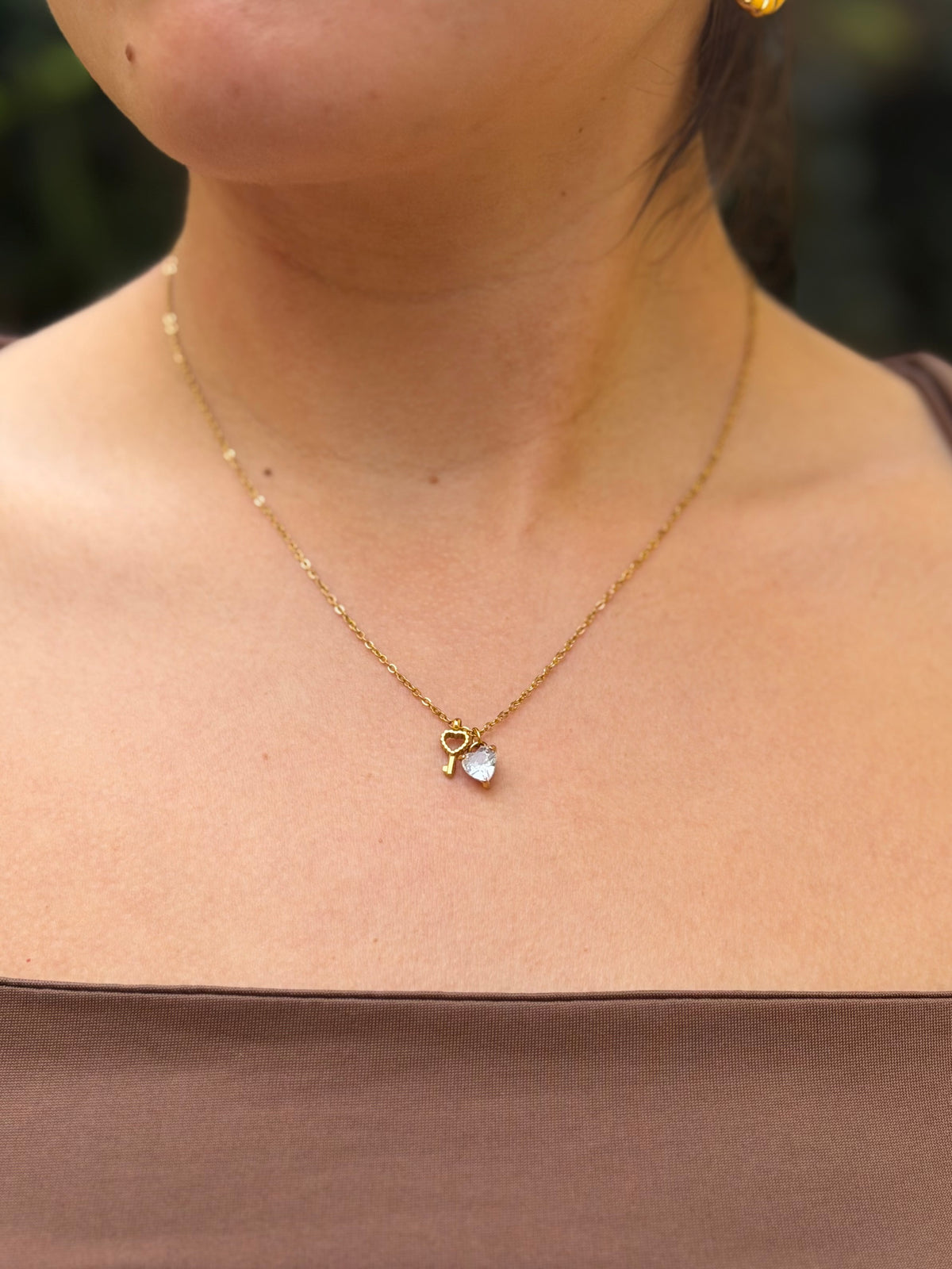 COLLAR LLAVE CORAZON