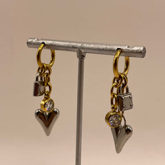 COQUETA CORAZON PLATA CANDADO