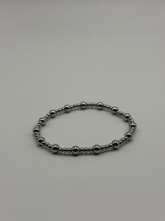 PULSERA CUENCAS DELGADA PLATA