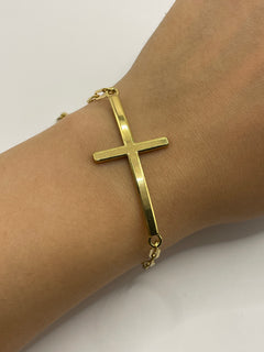 PULSERA CRUZ CADENA