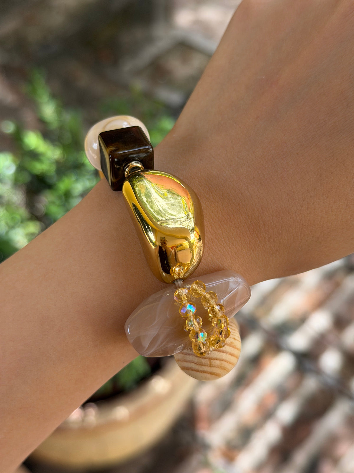 PULSERA RESINA MADERA