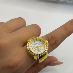 ANILLO RELOJ DORADO GLOW