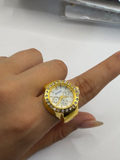 ANILLO RELOJ DORADO GLOW