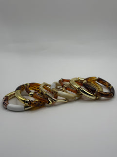 CONJUNTO 8 PULSERAS RESINA
