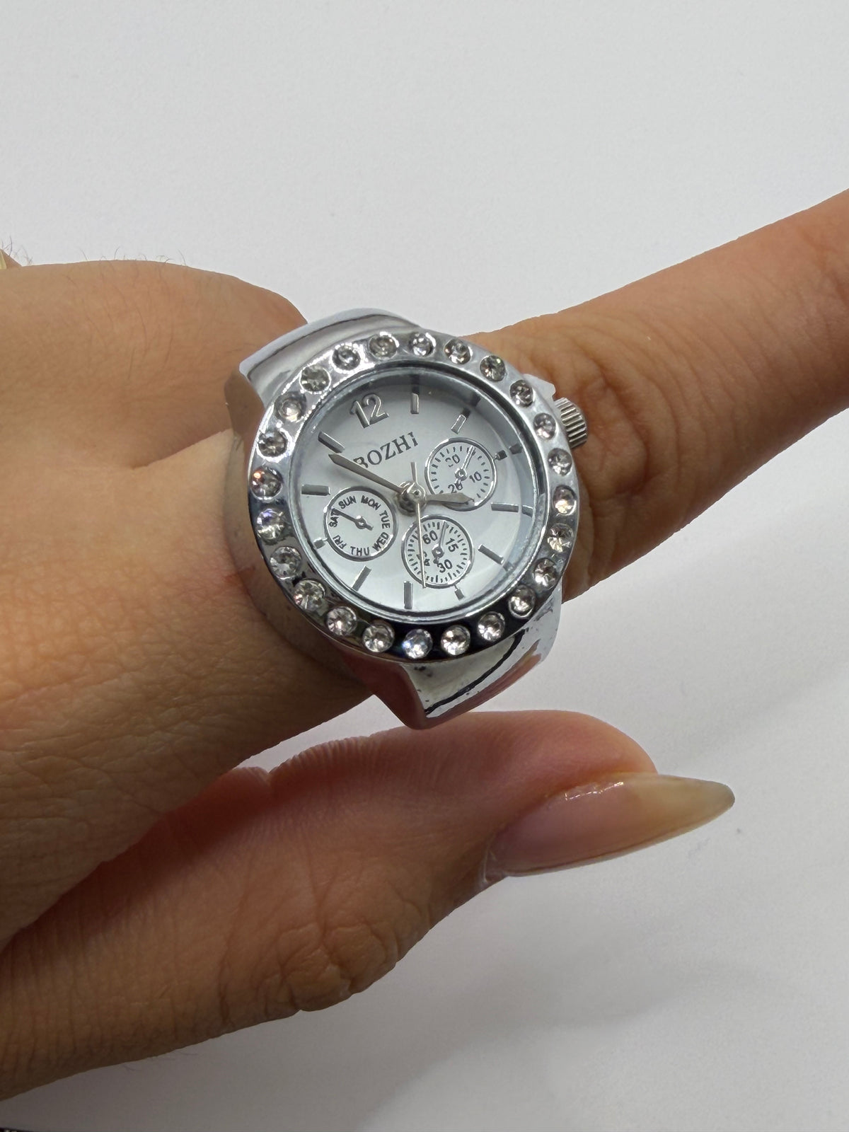 ANILLO RELOJ PLATA GLOW