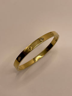 PULSERA CARTIER DORADA ZIRCONIAS