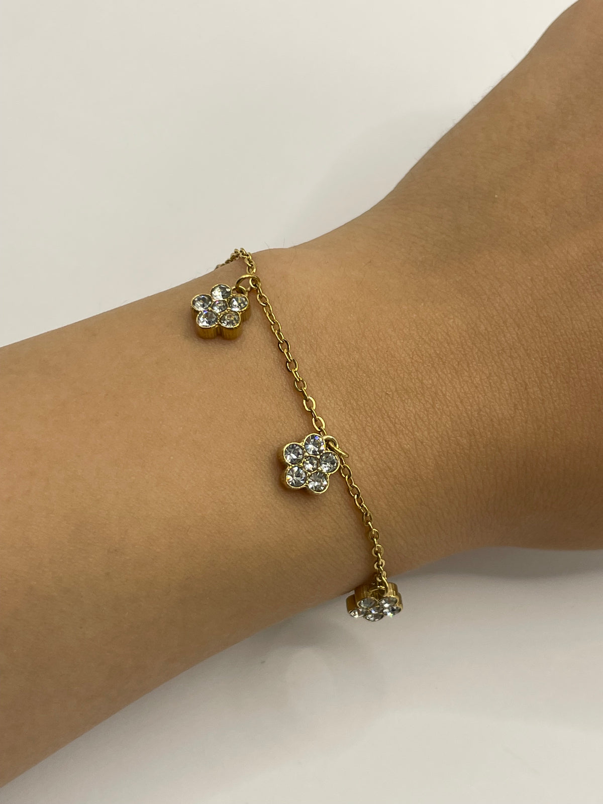 PULSERA FLOR ZIRCONIA