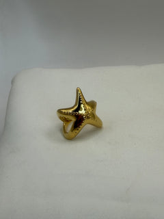 ANILLO ESTRELLA MAR DORADO