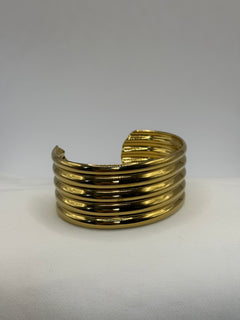 PULSERA ANCHA DORADA