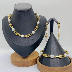 CONJUNTO 3 PZAS CADENA DORADO