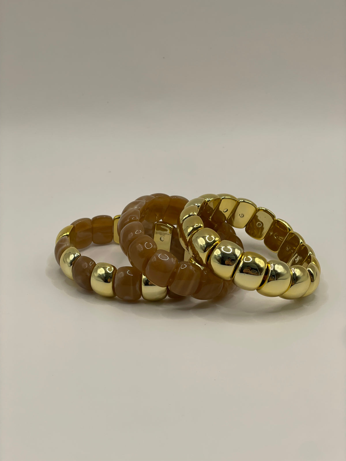 CONJUNTO 3 PULSERAS RESINA LATE