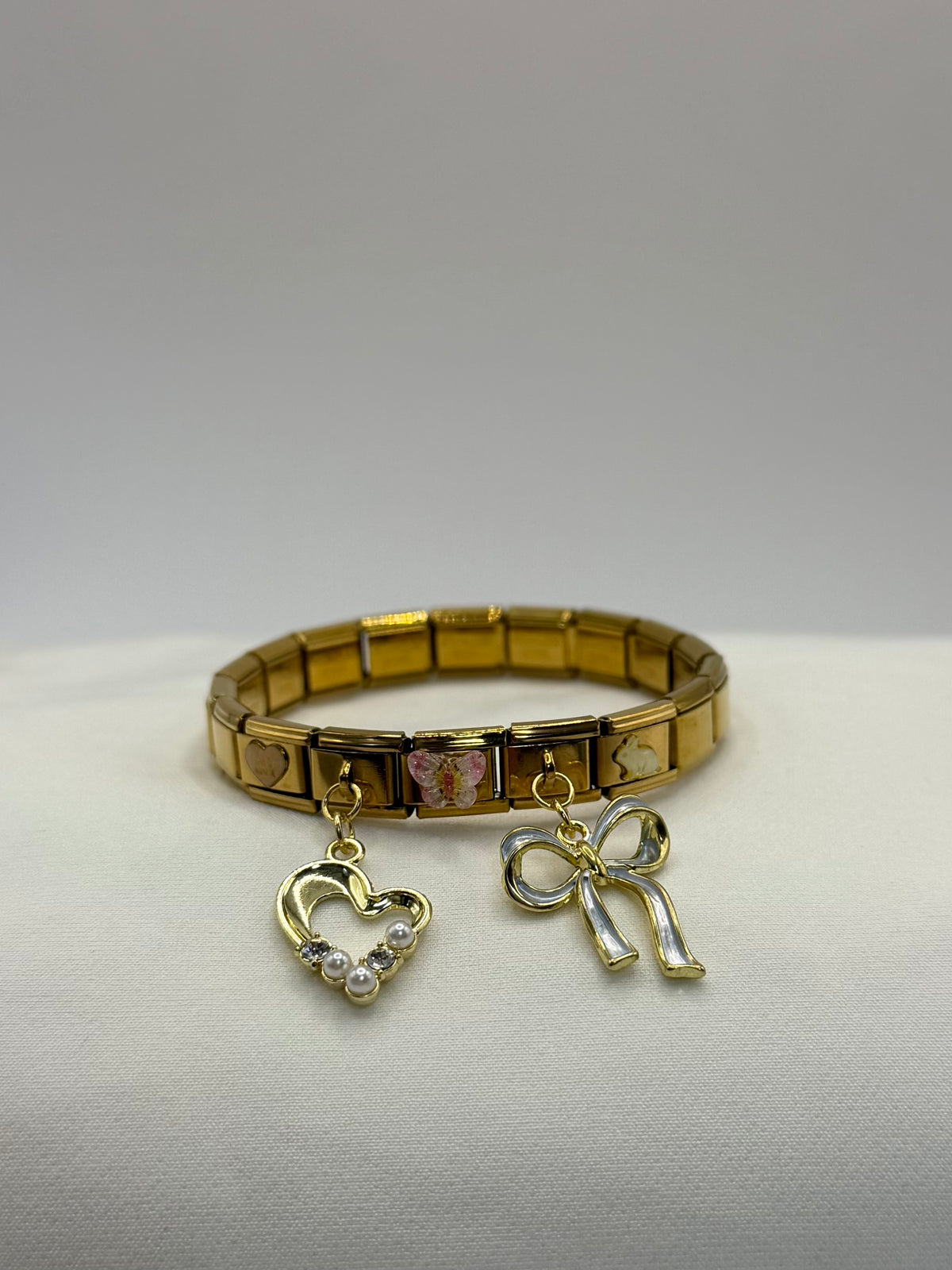 PULSERA ITALIANA MOÑO BLANCO