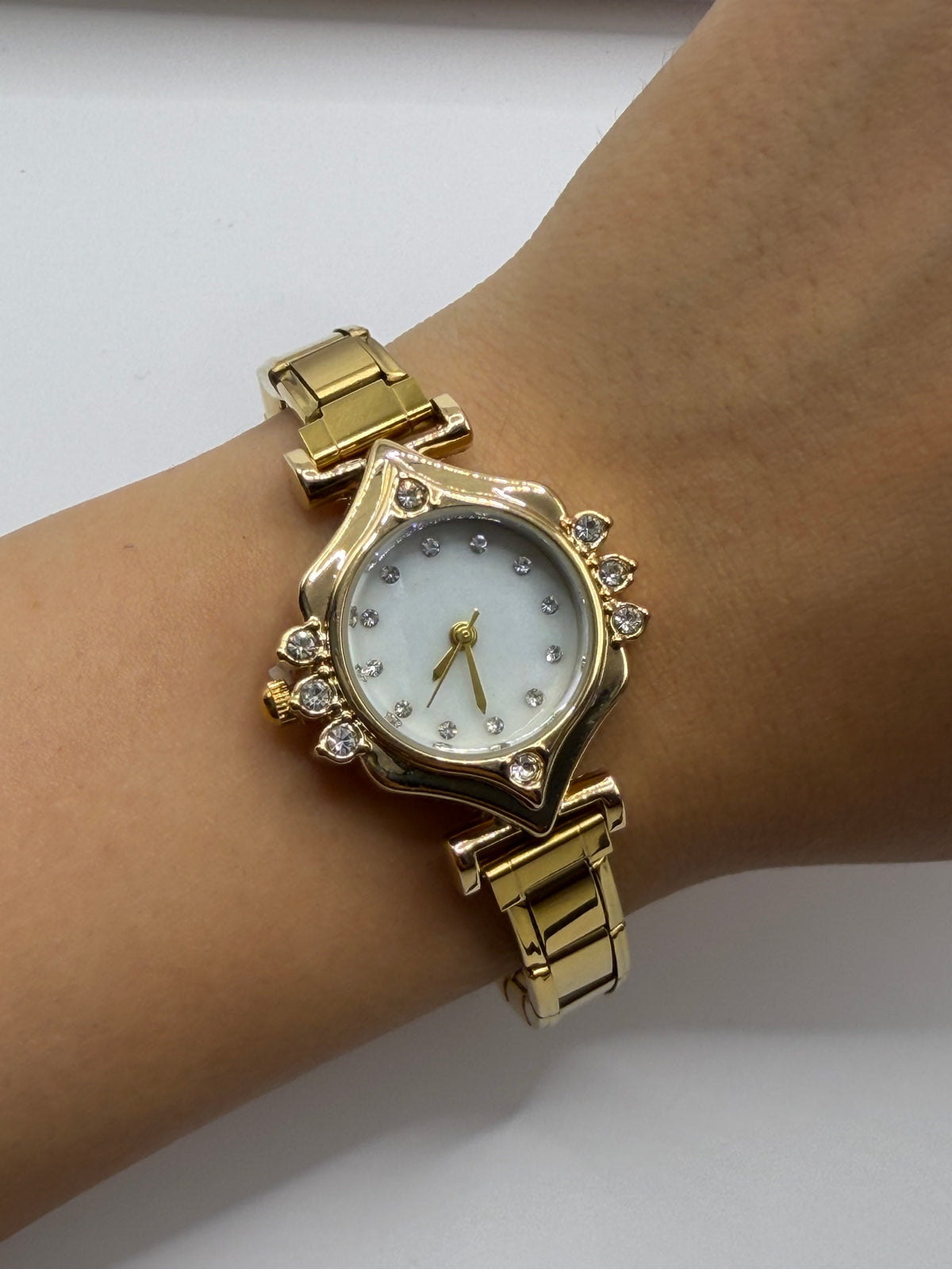 RELOJ ITALIANO FLOR DORADA