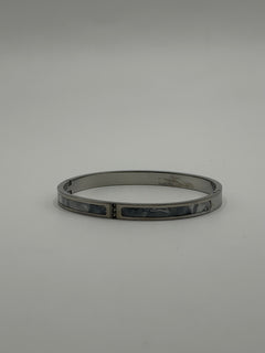 PULSERA PLATA CENTRO RESINA