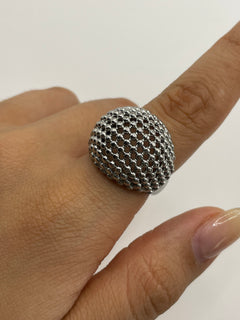 ANILLO MALLA PLATA