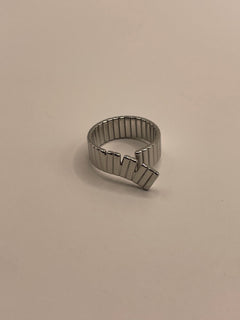 ANILLO HOJA PLATA