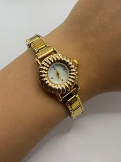 RELOJ ITALIANO CIRCULO DORADO