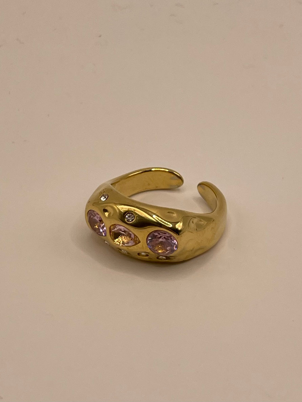 ANILLO ZIRCONIAS ROSAS
