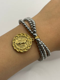 PULSERA CUENCAS AJUSTABLE PLATA