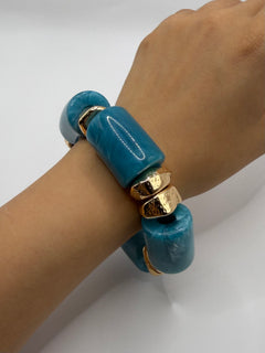 PULSERA ERSINA AZUL CHUNKY