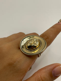 ANILLO SOMBRERO DORADO
