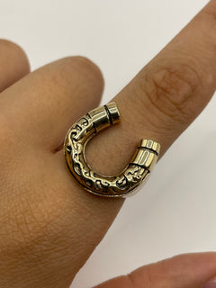 ANILLO HERRADURA DORADO