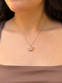 COLLAR ZIRCOINIA ROSA