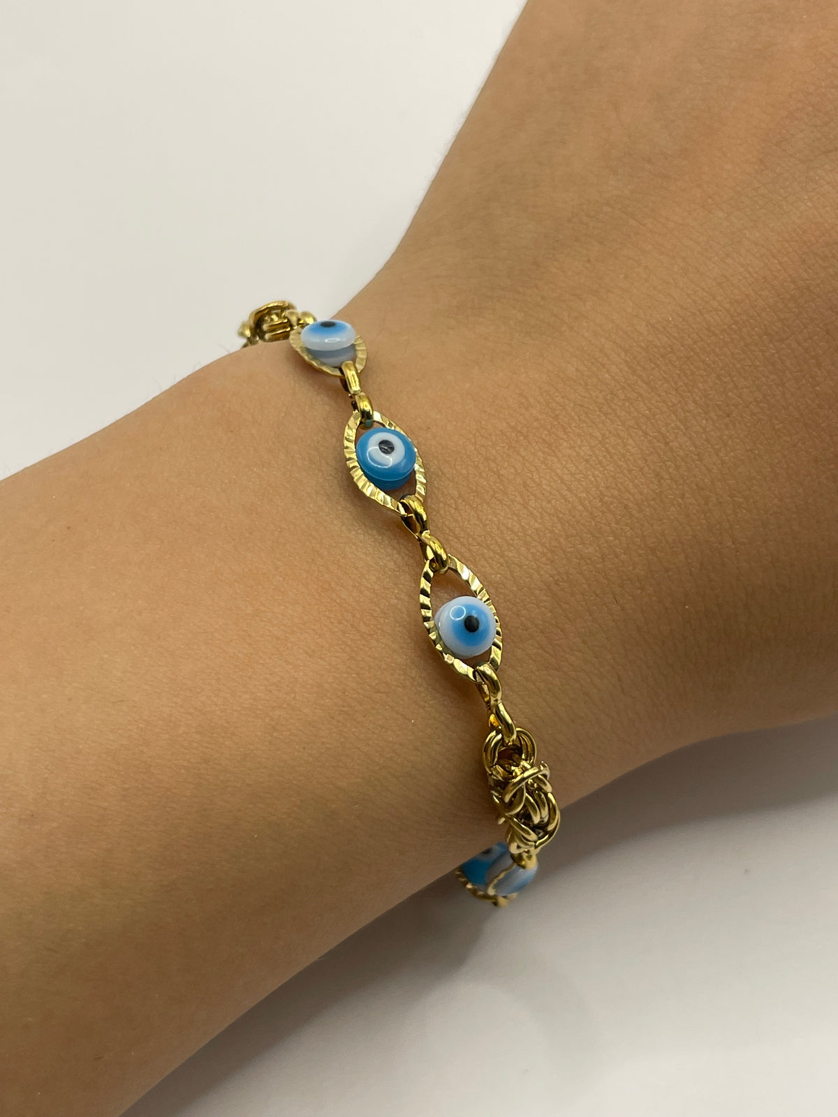 PULSERA OJOS AZULES