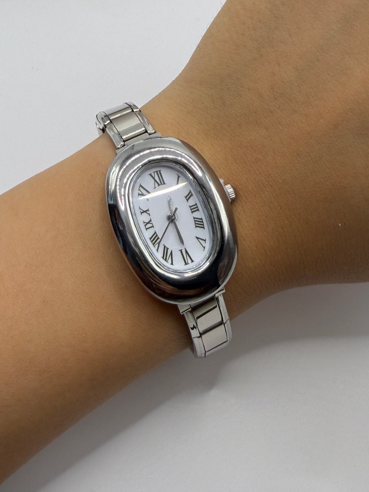 RELOJ ITALIANO PLATA GRUESO