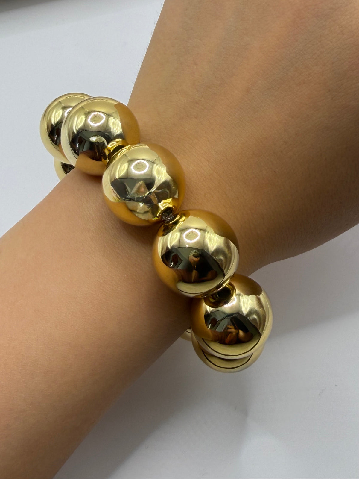 PULSERA RESINA DORADO CUENCAS