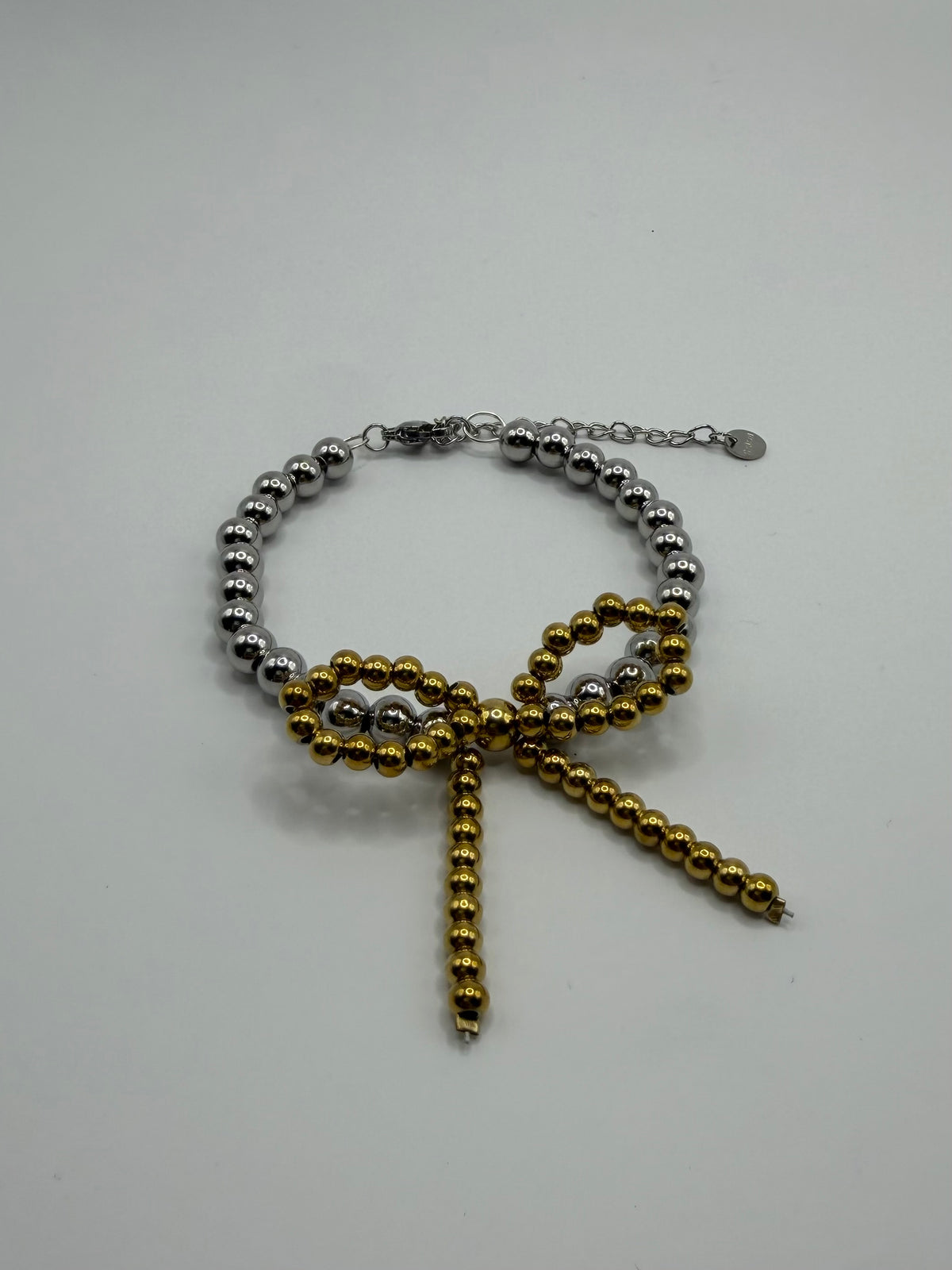 PULSERA CUENCAS MOÑO DORADO