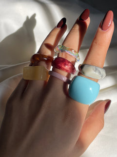 CONJUNTO ANILLOS RESINA