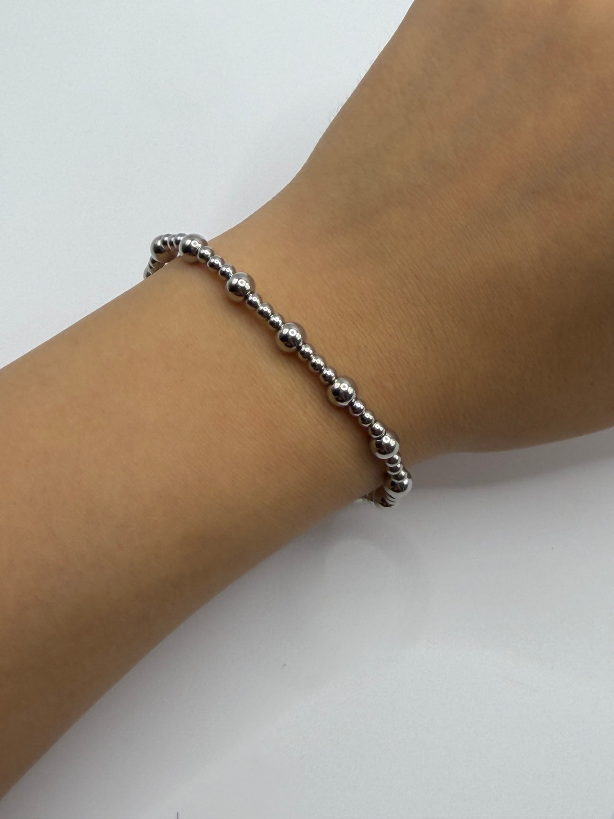 PULSERA CUENCAS DELGADA PLATA