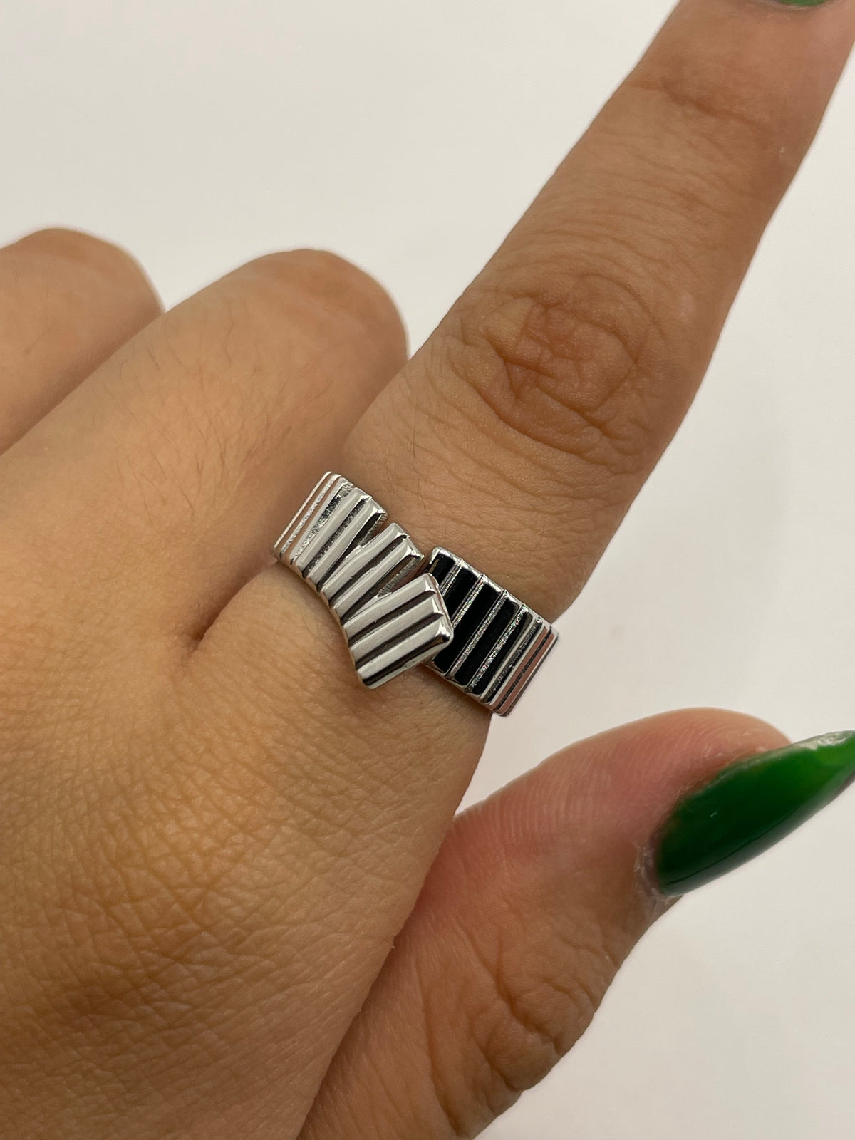 ANILLO HOJA PLATA