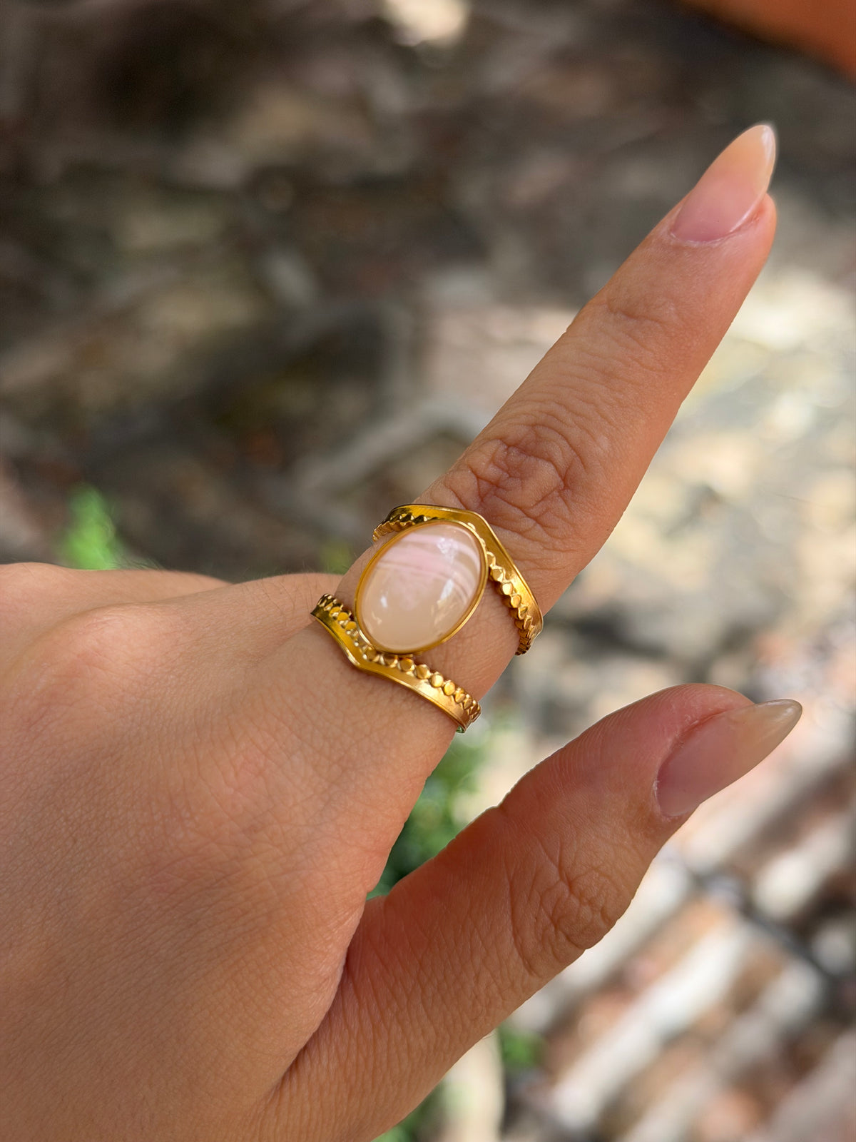 ANILLO ZIRCONIA ROSA