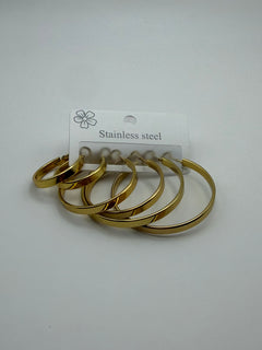 CONJUNTO ARETES COQUETAS LISO