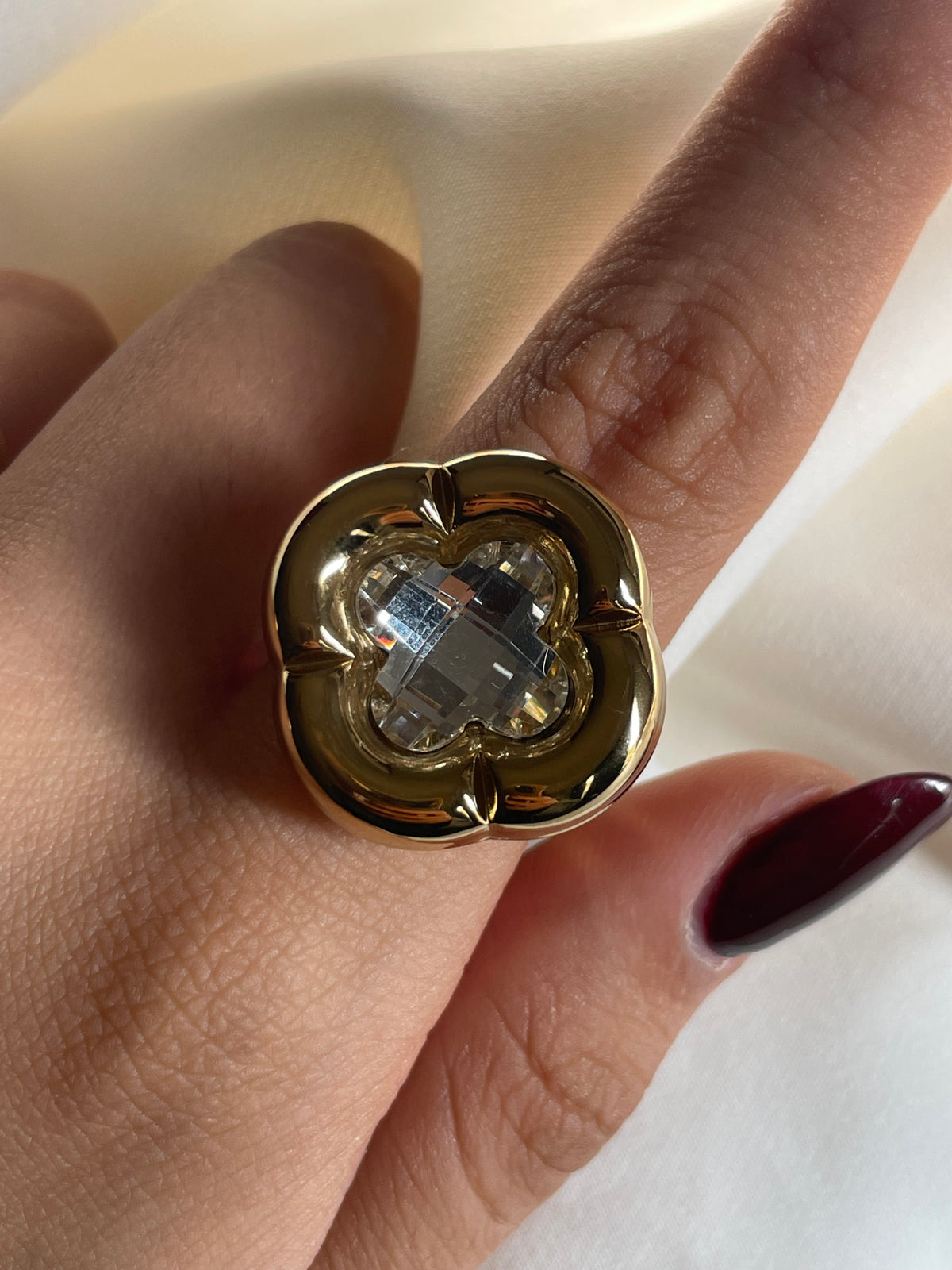 ANILLO TREBOL CHUNKY