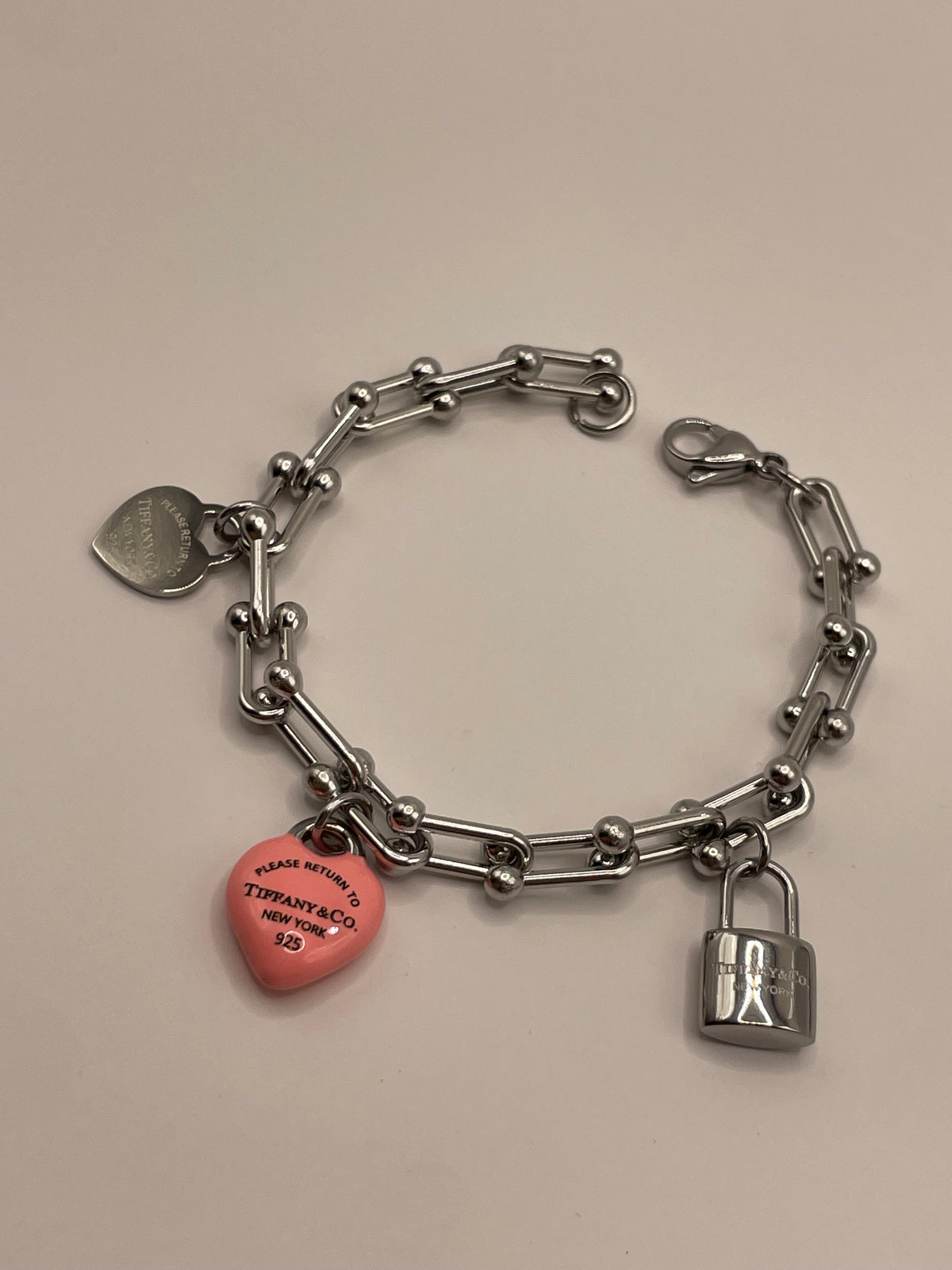 PULSERA TIFFANY CANDADO ROSA