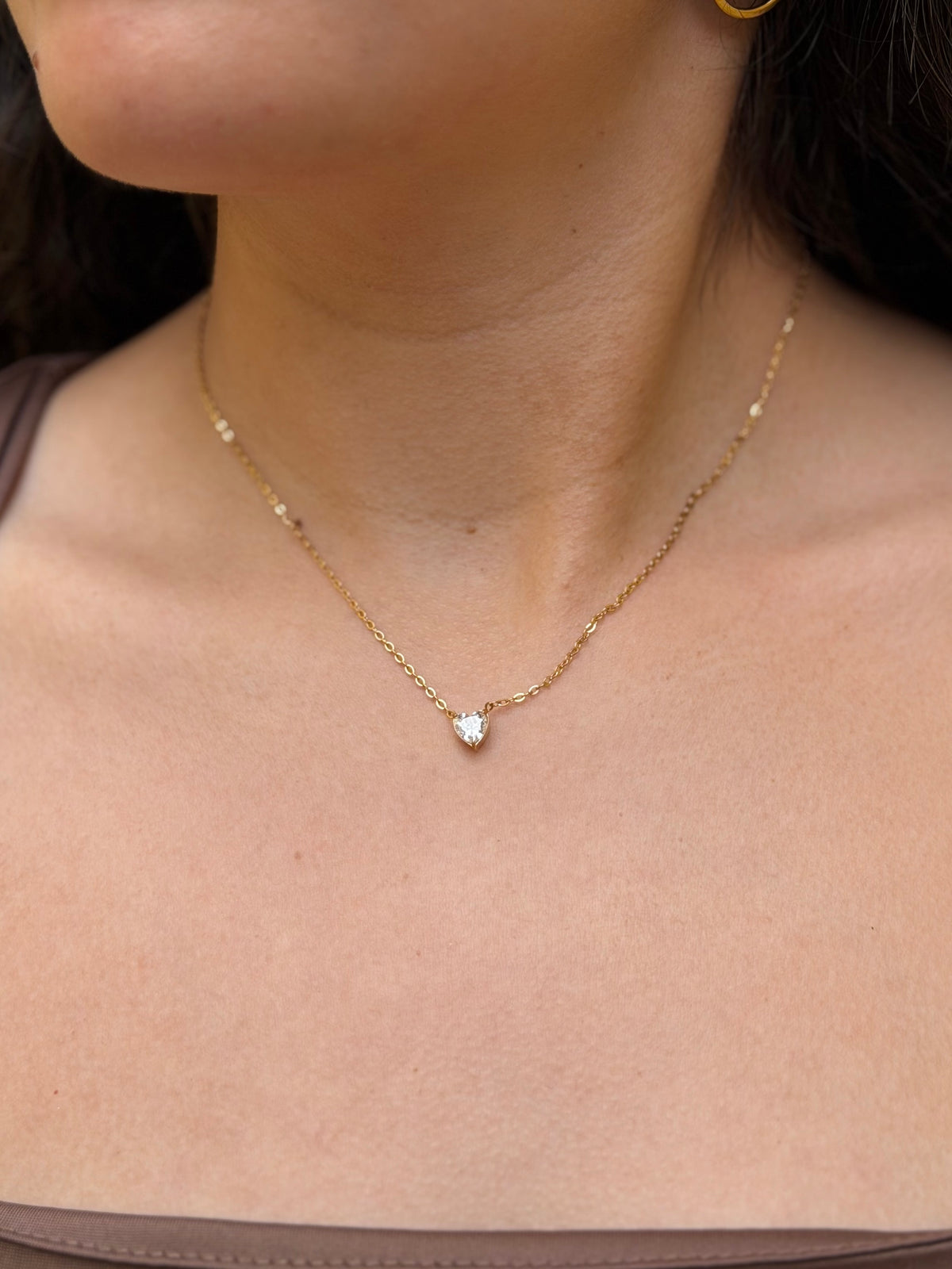 COLLAR CORAZON PEQUEÑO ZIRCONIA