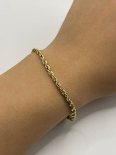 PULSERA CADENA FINA DORADA